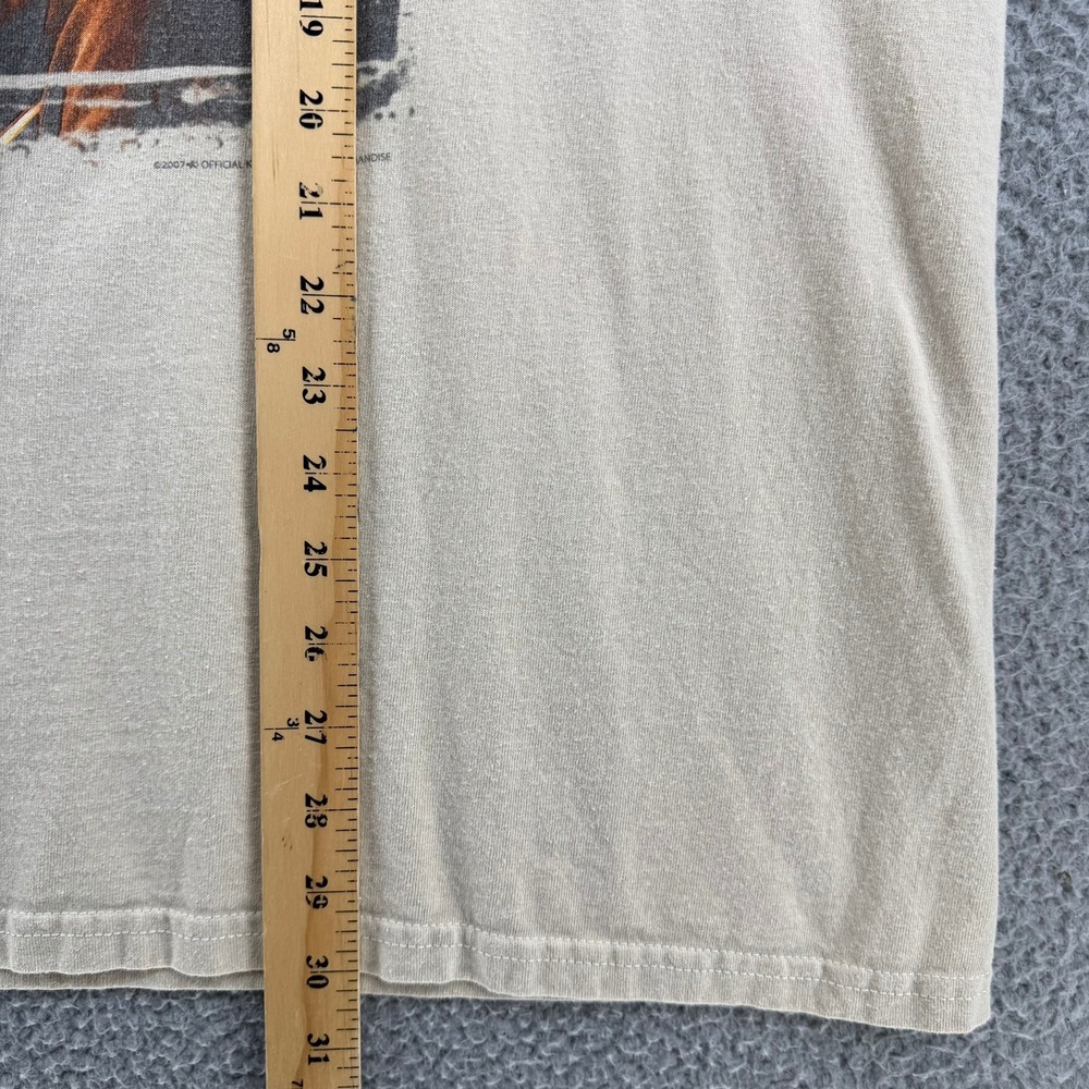 Kenny Chesney Flip Flop Summer Tour 2007 T-Shirt Tan Men 2XL Gildan Ultra Cotton - Picture 12 of 16